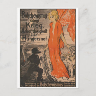 Vintage-Werbeplakat-Postkarte Postkarte