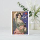 Vintage-Werbeplakat-Postkarte Postkarte (Stehend Vorderseite)