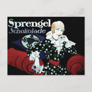 Vintage-Werbeplakat-Postkarte Postkarte