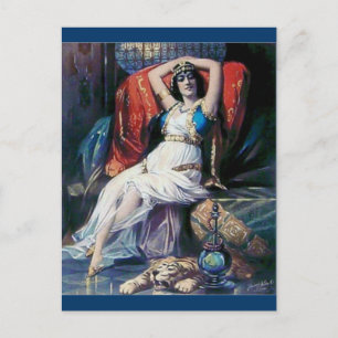 Vintage-Werbeplakat Theater Frau Postkarte