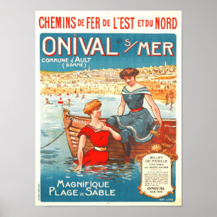 Vintage-Werbereiseplakat Poster