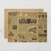 Vintage Werbespielzeug Postkarte (Vorne/Hinten)