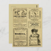 Vintage Werbezeitenwerbung Postkarte (Vorne/Hinten)