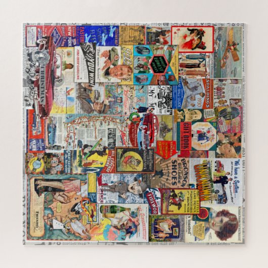 VINTAGE WERBSKOLLAGE, VERPACKT! PUZZLE (Horizontal)