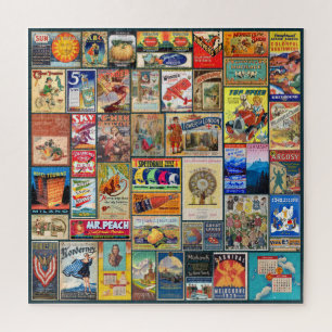 VINTAGE WERBSKOLLAGE, VERPACKT! PUZZLE