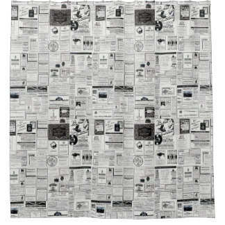 Vintage Werbung aus einem Magazin Duschvorhang