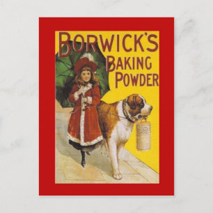Vintage Werbung, Borwicks Backpulver Postkarte