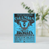 Vintage Werbung - Columbia Bicycles Postkarte (Stehend Vorderseite)