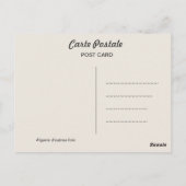 Vintage Werbung der algerischen Schifffahrtsgesell Postkarte (Rückseite)