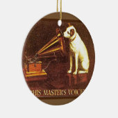 Vintage Werbung, die Stimme sein Meisters Keramikornament (Rechts)