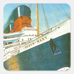 Vintage Werbung, Effektivwert-Königin Mary Quadratischer Aufkleber