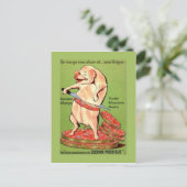 Vintage Werbung, französisch, Schweinefleisch Postkarte (Stehend Vorderseite)