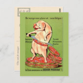 Vintage Werbung, französisch, Schweinefleisch Postkarte (Vorne/Hinten)