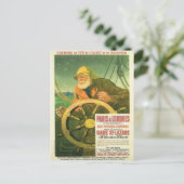 Vintage Werbung, französische Eisenbahnen Postkarte (Stehend Vorderseite)