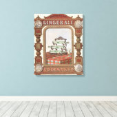 Vintage Werbung für Belfast Ginger Ale. 2 Leinwanddruck (Insitu (Holzboden))