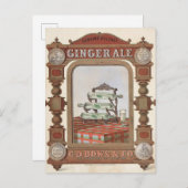 Vintage Werbung für Belfast Ginger Ale. 2 Postkarte (Vorne/Hinten)