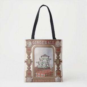 Vintage Werbung für Belfast Ginger Ale. 2 Tasche