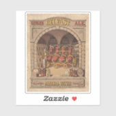 Vintage Werbung für Belfast Ginger Ale. Aufkleber (Blatt)