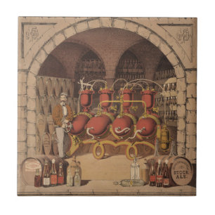 Vintage Werbung für Belfast Ginger Ale. Fliese