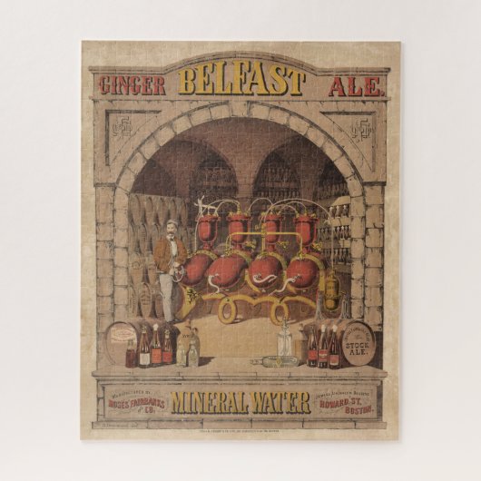 Vintage Werbung für Belfast Ginger Ale. Puzzle (Vertikal)