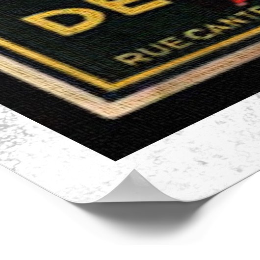 Vintage Werbung für Bierbarrel Poster (Ecke)