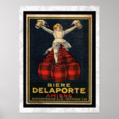 Vintage Werbung für Bierbarrel Poster (Vorne)