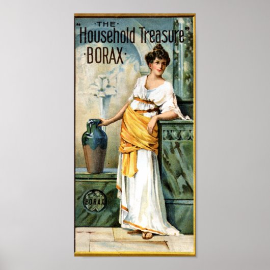 Vintage Werbung für Borax Soap Haushalt Poster (Vorne)