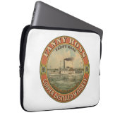 Vintage-Werbung für den destillierten Whiskey-Whis Laptopschutzhülle (Vorne Rechts)