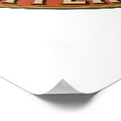 Vintage-Werbung für den destillierten Whiskey-Whis Poster (Ecke)