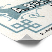 Vintage Werbung für den französischen Heißluftball Poster (Ecke)