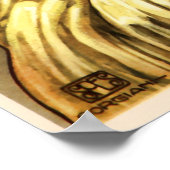 Vintage Werbung für den italienischen Wein Vermout Poster (Ecke)