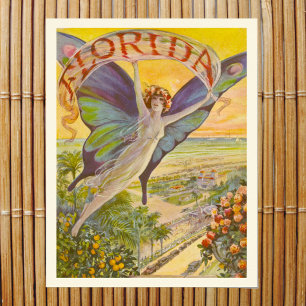 Vintage-Werbung für den Tourismus in Florida - Fra Poster