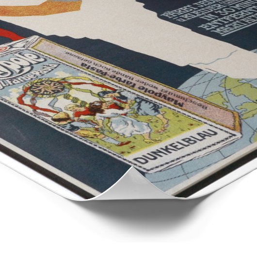 Vintage Werbung für deutsche Pasta Poster (Ecke)