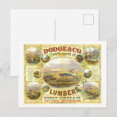 Vintage Werbung für Dodge & Co. Postkarte (Vorne/Hinten)