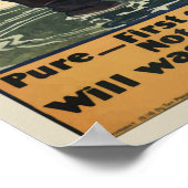 Vintage Werbung für Elfenbeinseife Poster (Ecke)