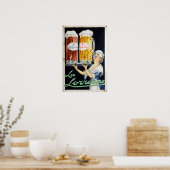 Vintage Werbung für französisches Bier in La Lorra Poster (Küche)