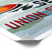 Vintage Werbung für Gewerkschaft-Dampfschiff-Linie Poster (Ecke)