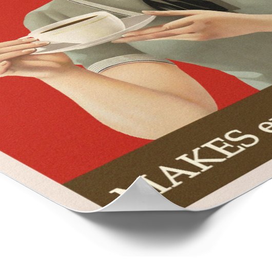 Vintage Werbung für Kaffee Poster (Ecke)