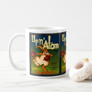 Vintage-Werbung für Karotten   Kaffeetasse