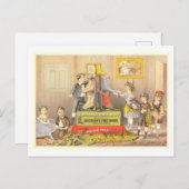 Vintage Werbung für Kinderschuhe Postkarte (Vorne/Hinten)