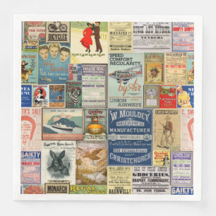 Vintage Werbung für Napkins Serviette