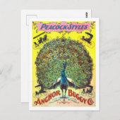 Vintage Werbung für Pfauenstil-Buggyen Postkarte (Vorne/Hinten)