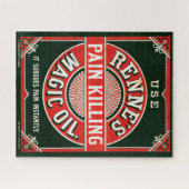 Vintage-Werbung für Rennes Schmerz tötet magisches Puzzle (Horizontal)