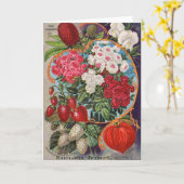 Vintage-Werbung für Saatgutpackungen, Karte (Gelbe Blume)