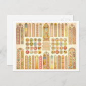 Vintage Werbung für verkettete Glasfenster Postkarte (Vorne/Hinten)