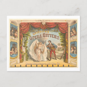 Vintage-Werbung Griffith's Opera Bitters Postkarte