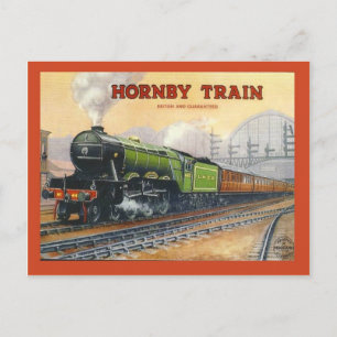 Vintage-Werbung, Hornby-Zug, Miniatur-Sets Postkarte
