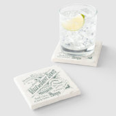 Vintage Werbung im französischen Department Store Steinuntersetzer (Seitenansicht)