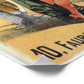 Vintage Werbung in der französischen Bierhalle Poster (Ecke)