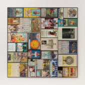 VINTAGE WERBUNG KALENDER COLLAGE, VERPACKT! PUZZLE (Horizontal)